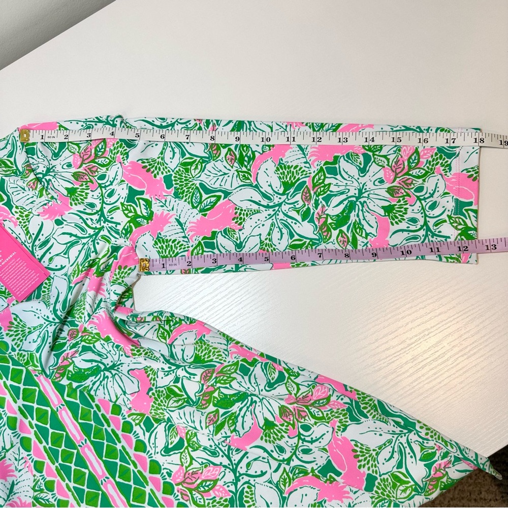 Lilly Pulitzer x Meryl Karina Tunic Botanical Green Just Wing It, Medium - Picture 11 of 15